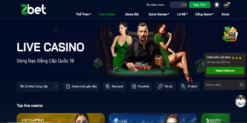 casino zbet 2 ZBet có đa dạng các hình thức cá cược cho anh em lựa chọn